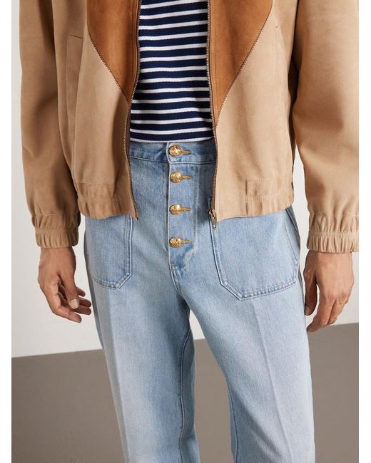 Valentino Garavani Blue Straight-Leg Jeans for men