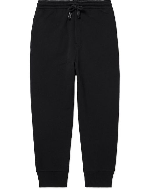 Loewe Black Tapered Cotton-jersey Sweatpants for men
