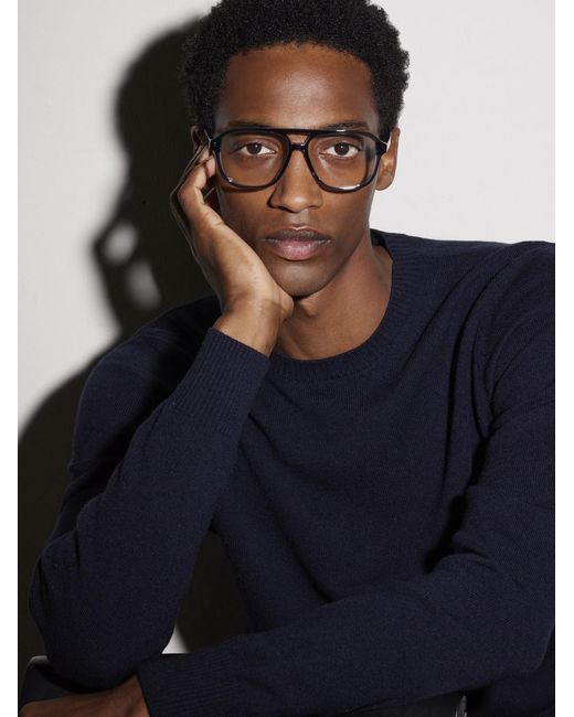 Dior Diorbotanicao A1I Aviator-Style Acetate Optical Glasses in Blue für Herren