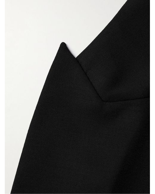 Balmain Black Slim-fit Wool-twill Blazer for men
