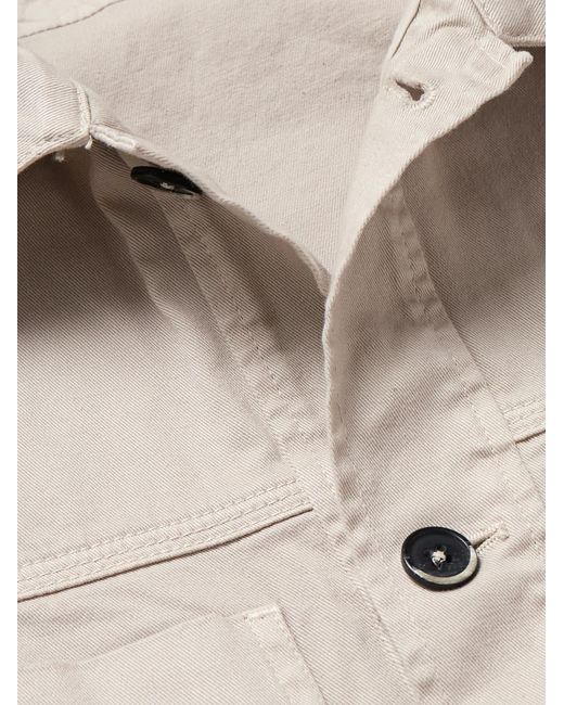 Barena Natural Cotton-blend Twill Overshirt for men
