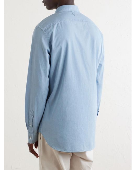 Canali Blue Denim Shirt for men