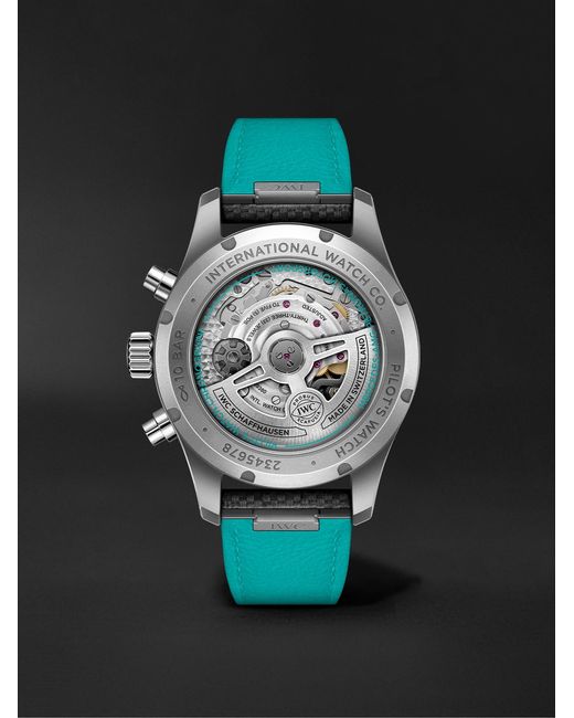 Iwc Black Pilot's Watch Mercedes-Amg Petronas Formula One Team Edition Automatic Chronograph Titanium Watch, Ref. Iw388108 for men