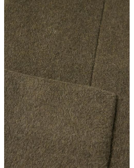 Our Legacy Green Robe Melton Wool-Blend Overcoat for men