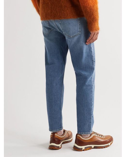 Acne Blue River Slim-Fit Tapered Stretch-Denim Jeans for men