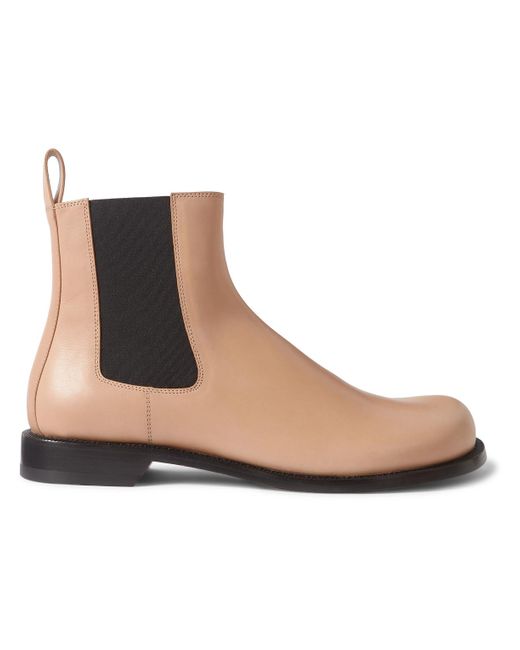 Loewe Brown Campo Leather Chelsea Boots for men