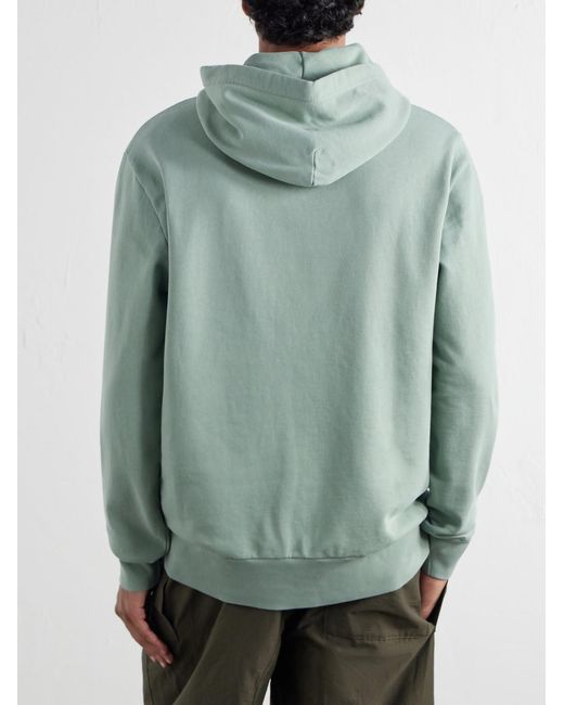 Polo Ralph Lauren Green Logo-Embroidered Cotton-Jersey Hoodie for men