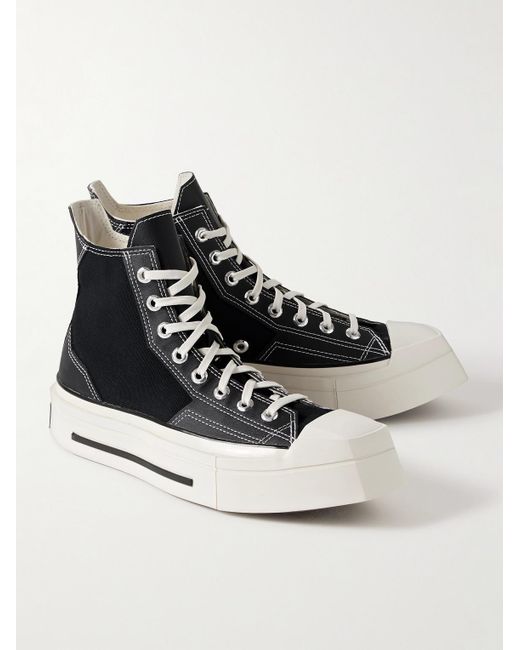 Converse Chuck 70 De Luxe High-Top-Sneakers aus Canvas mit Plateau in Black für Herren