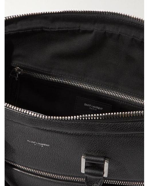 Saint Laurent Black Leather Briefcase for men