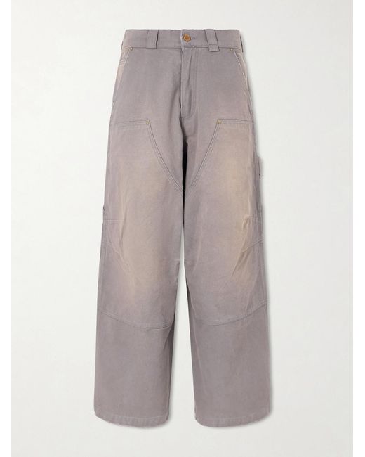 Willy Chavarria Gray Stockton Wide-leg Jeans for men
