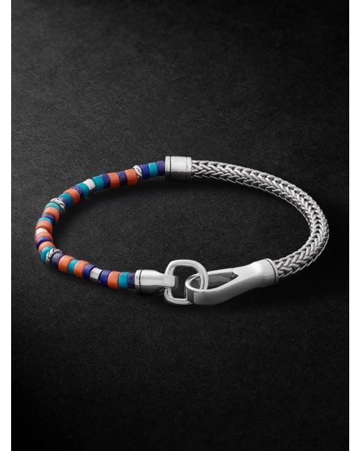 John Hardy Black Heishi, Lapis Lazuli, And Enamel Bracelet for men