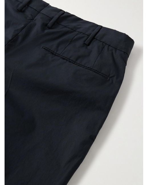 Slowear Blue Venezia 1951 Slim-Fit Cotton-Blend Poplin Trousers for men
