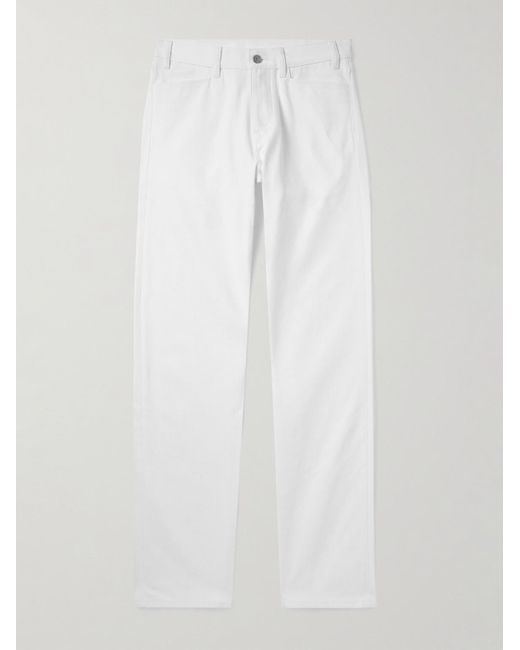Céline White Straight-Leg Jeans for men