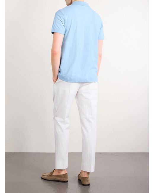 Paul Smith Blue Cotton Polo Shirt for men