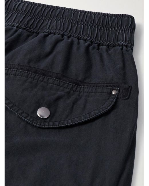 John Elliott Blue Deck Straight-leg Cotton Drawstring Cargo Trousers for men