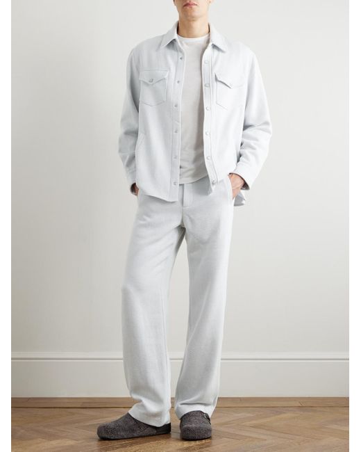 God's True Cashmere White Explorer Cashmere And Cotton-Blend Twill Jacket for men