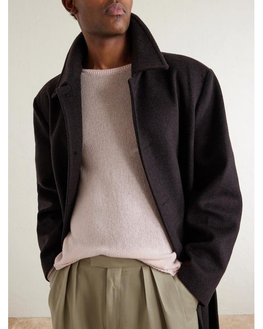 Auralee Pink Cashmere Sweater for men