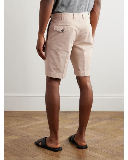 Slowear Natural Venezia 1951 Slim-Fit Straight-Leg Cotton-Blend Bermuda Shorts for men