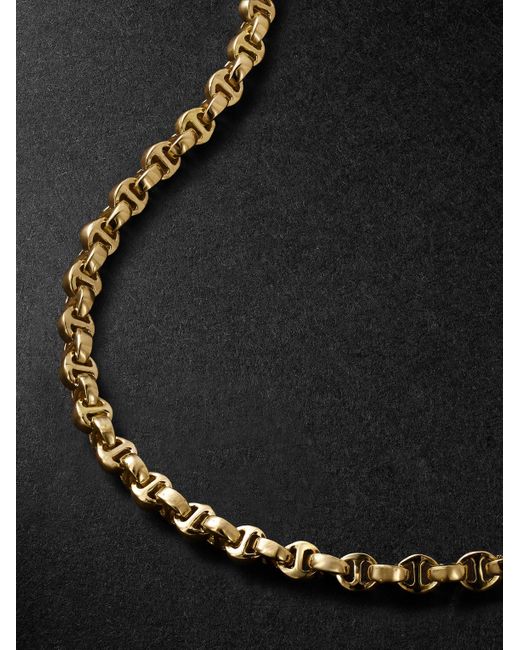 Hoorsenbuhs Black Micro Open-Link 18-Karat Diamond Chain Necklace for men