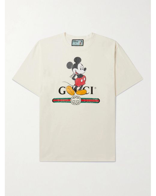 Gucci White Disney X Oversize T-shirt for men