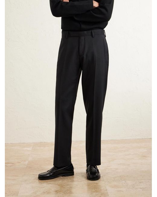 Mr P. Blue Mike Straight-leg Grain De Poudre Wool Suit Trousers for men
