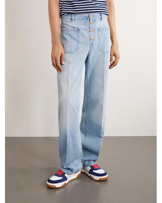 Valentino Garavani Blue Straight-Leg Jeans for men
