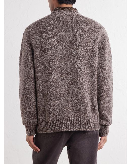 NN07 Gray Flint Merino Wool-Blend Sweater for men