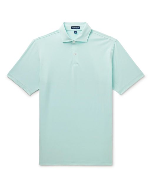 Peter Millar Blue Albatross Pima Cotton-blend Piqué Polo Shirt for men