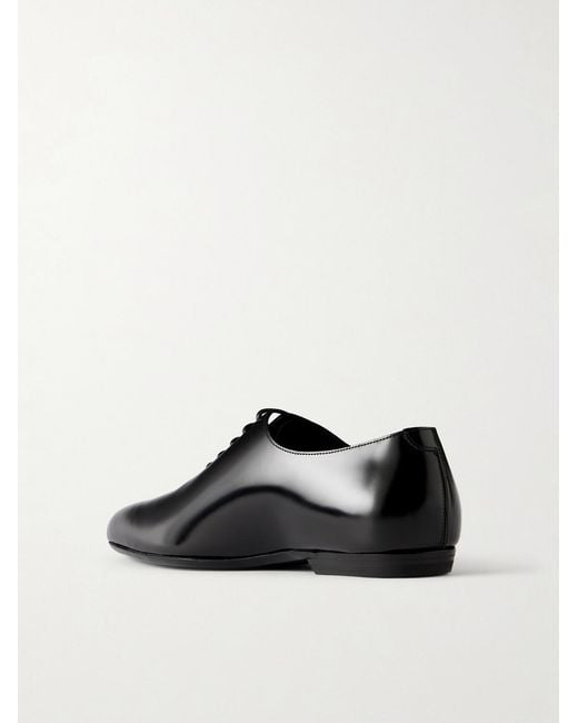 Dries Van Noten Black Leather Derby Shoes for men