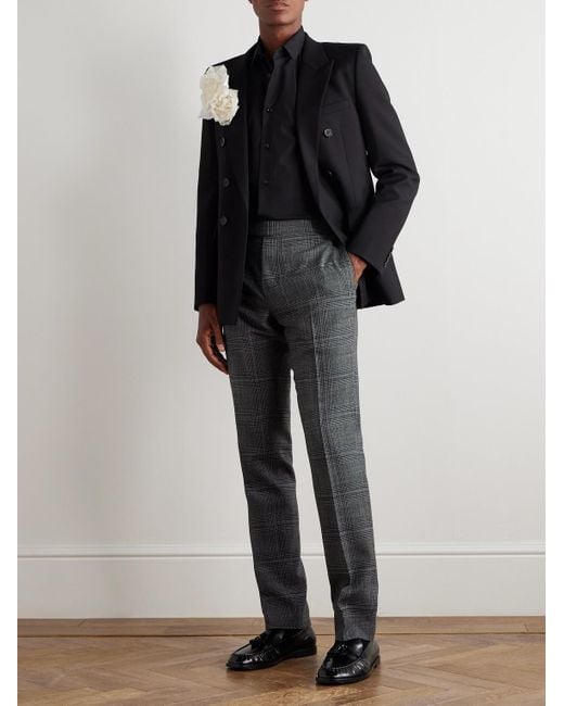 Pantaloni Slim-Fit A Gamba Dritta di Tom Ford in Gray da Uomo