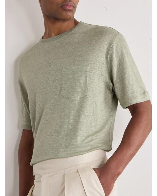 Ralph Lauren Natural Linen-Jersey T-Shirt for men