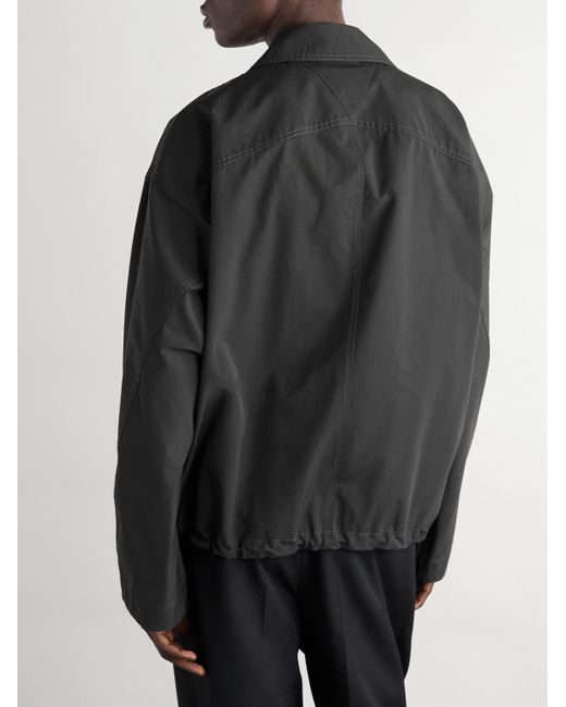 Bottega Veneta Black Cotton-Faille Blouson Jacket for men