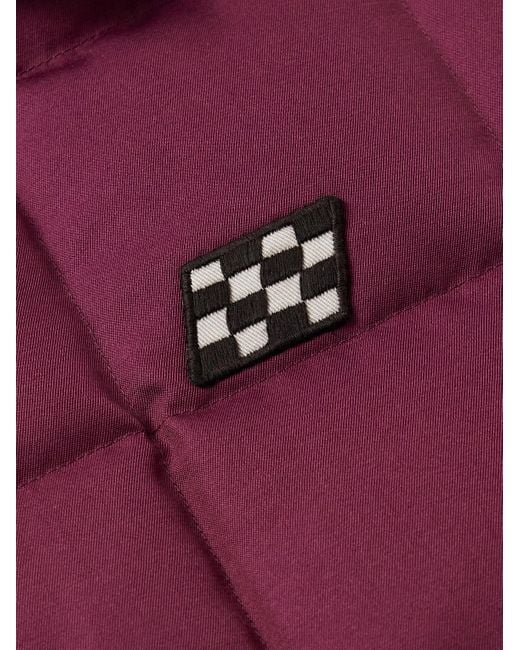 Visvim Purple Coach Appliquéd Quilted Wool And Silk-Blend Twill Down Jacket for men