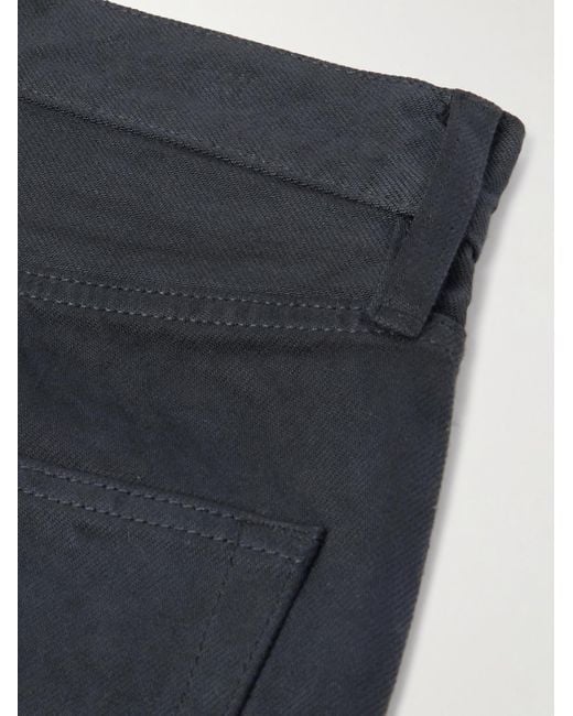 Jeans A Gamba Dritta Con Logo Applicato di Fear Of God in Blue da Uomo