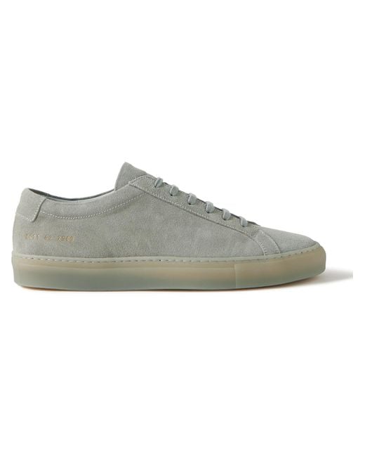 Common Projects Gray Suede Low-top Achilles Sneakers for men
