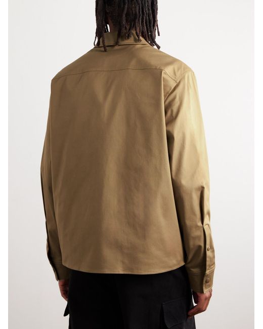 Moncler Natural Cotton-blend Gabardine Jacket for men
