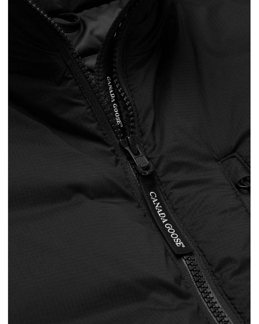 Canada Goose Black Lodge Quilted Shell Down Jacket for men