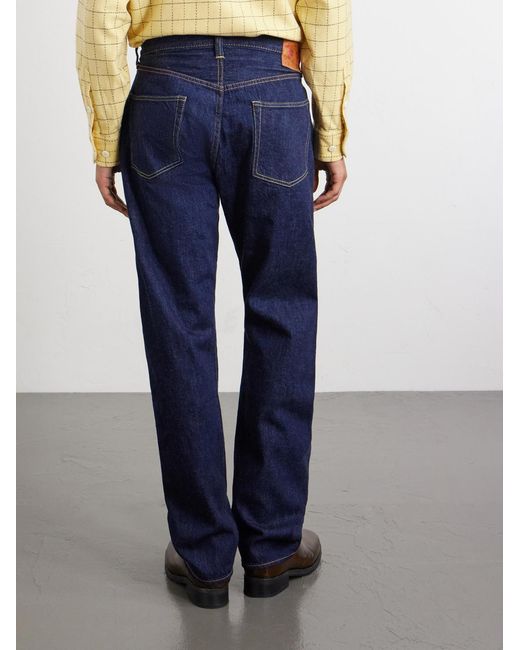 Fullcount Blue 1101Ssw Straight-Leg Selvedge Jeans for men