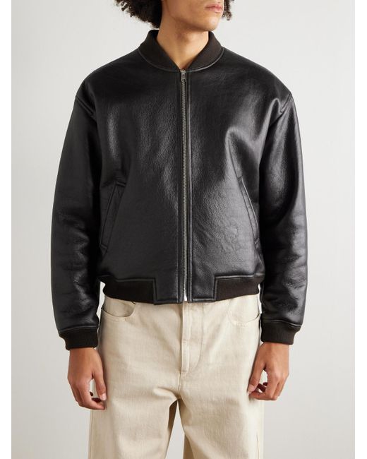 FRAME Black Shearling Jacket for men