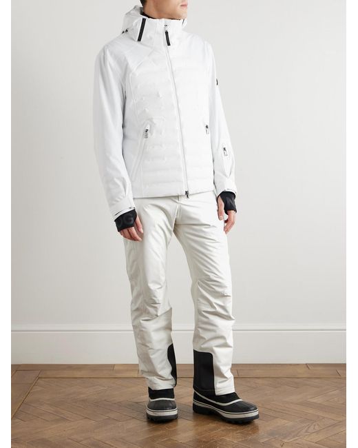Bogner White Jorik Quilted Down Ski Jacket for men