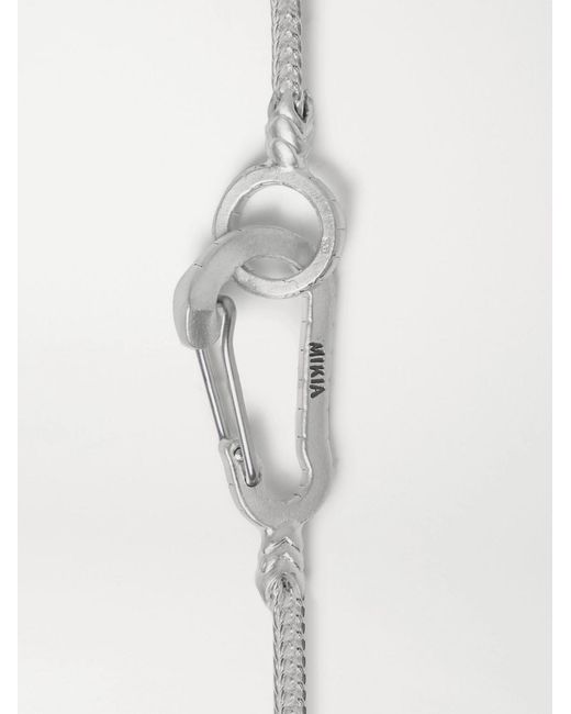 Mikia Natural Sterling Silver Bracelet for men
