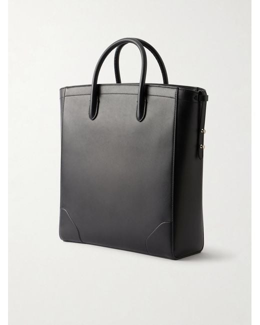 Dunhill Black Century 33 Patina-Leather Tote Bag for men