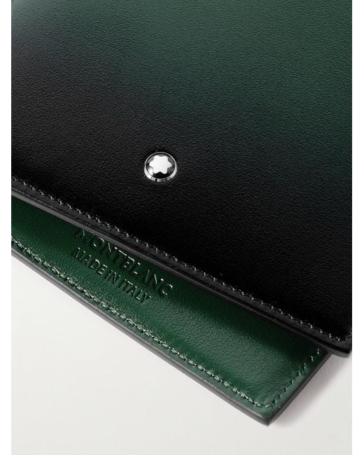Montblanc Green Meisterstück Dégradé Leather Billfold Wallet for men