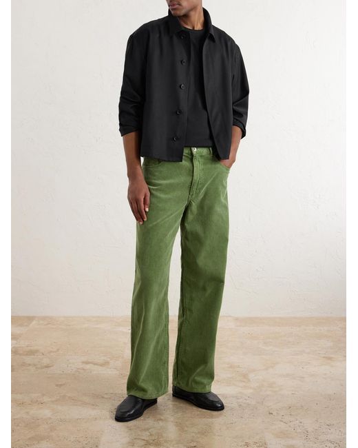 Auralee Black Herringbone Wool Blouson for men