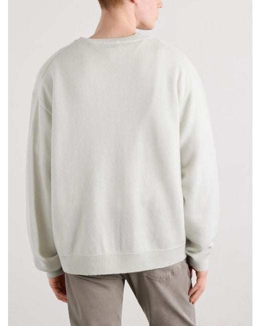 FRAME White Cashmere Sweater for men