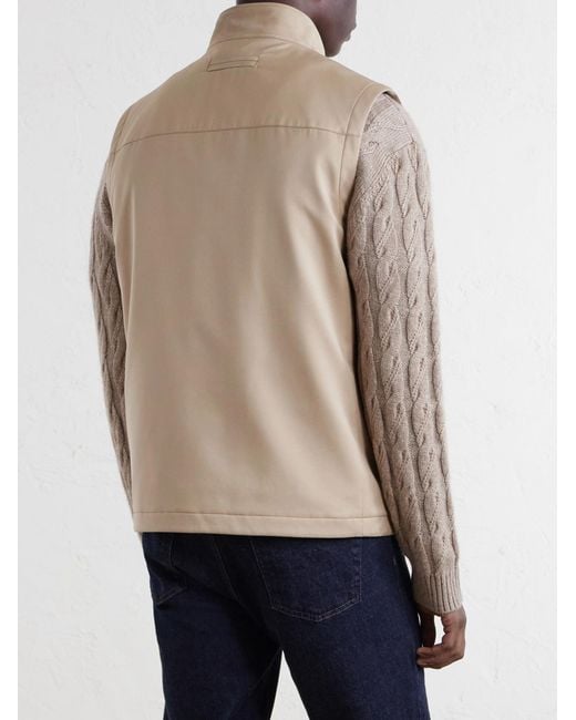 Zegna Natural Motorin Shell Vest for men
