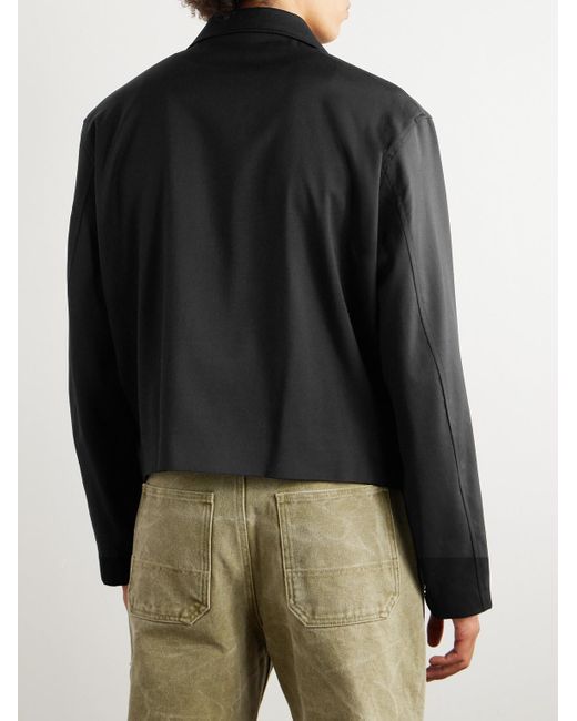 Our Legacy Black Wool-Twill Blouson Jacket for men