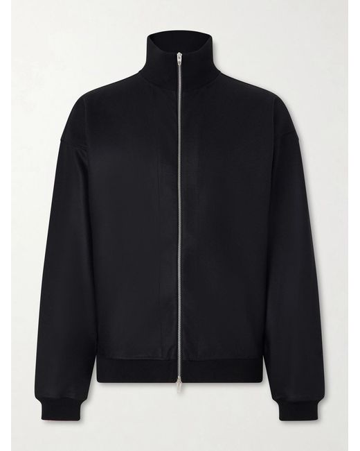 Jil Sander Black Wool-Felt Jacket for men