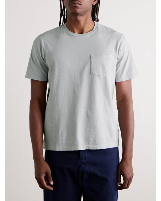 Hartford Gray Cotton-Jersey T-Shirt for men