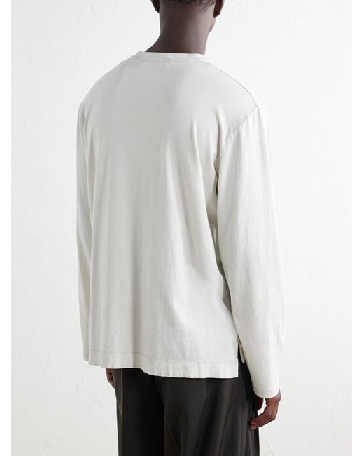 Our Legacy Natural Printed Cotton-Jersey T-Shirt for men